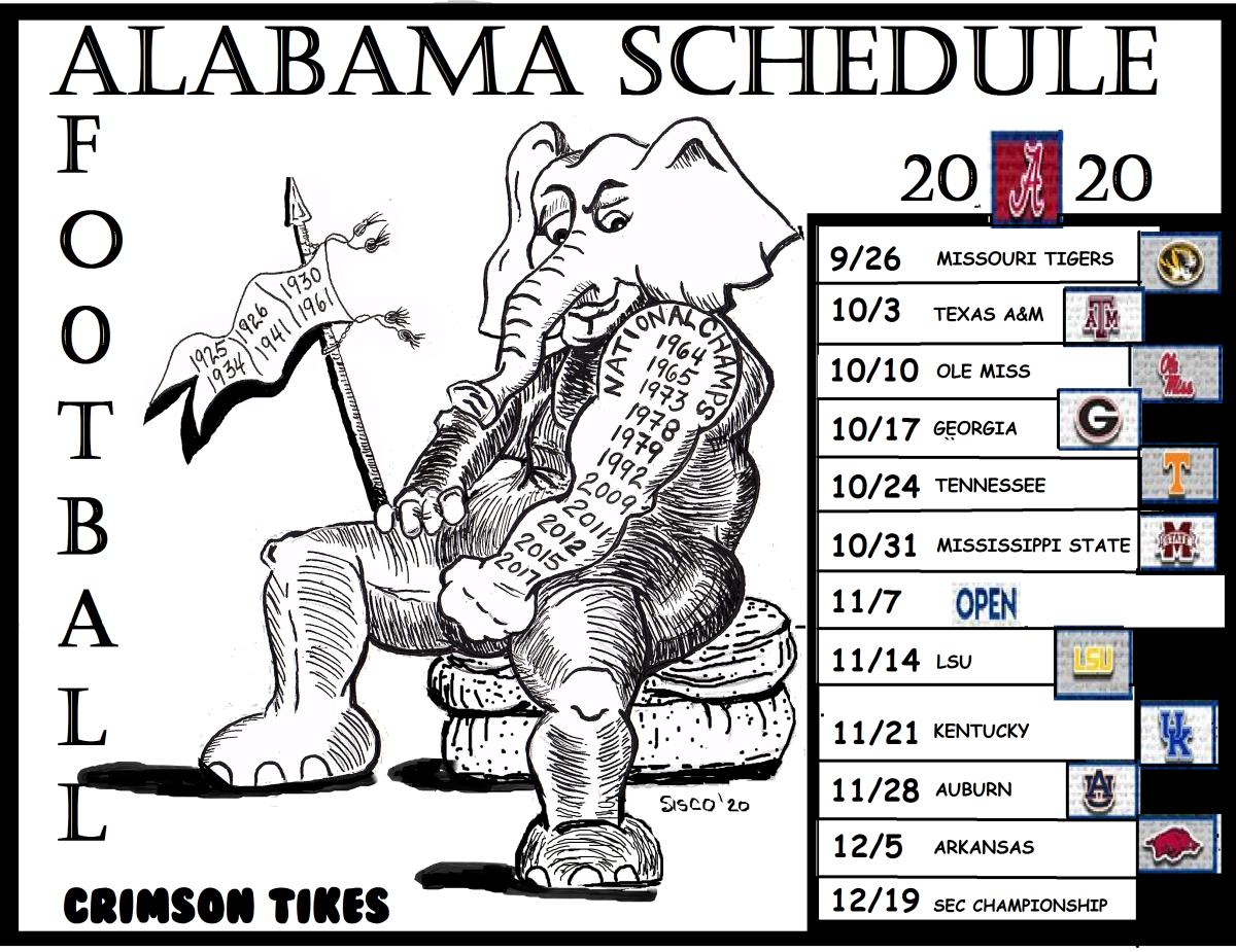 Alabama football-Crimson Tide schedule-Alabama future opponents-2020 Alabama schedule - Sports