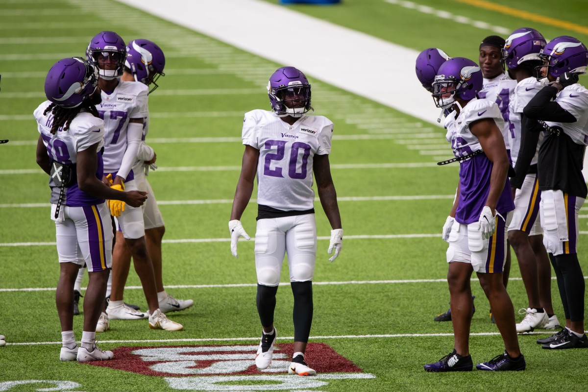 Minnesota Vikings wide receiver Alexander Hollins runs after a