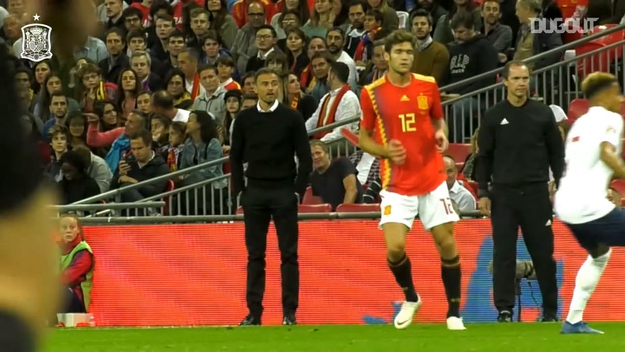 Luis Enrique's Spain debut at Wembley - Soccer - Dugout on ...