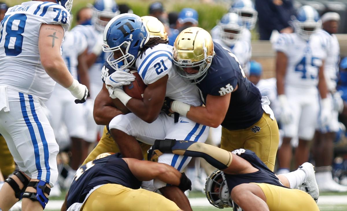 Game Observations Notre Dame Defense vs. Duke Sports Illustrated