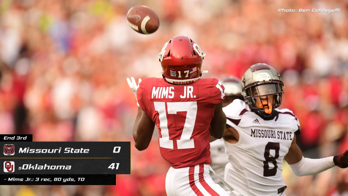 Oklahoma vs. Missouri State college football Third quarter report