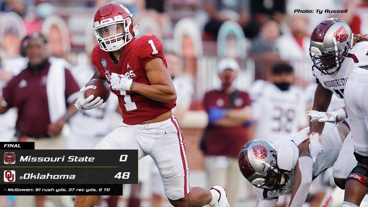 Oklahoma vs. Missouri State college football Fourth quarter report