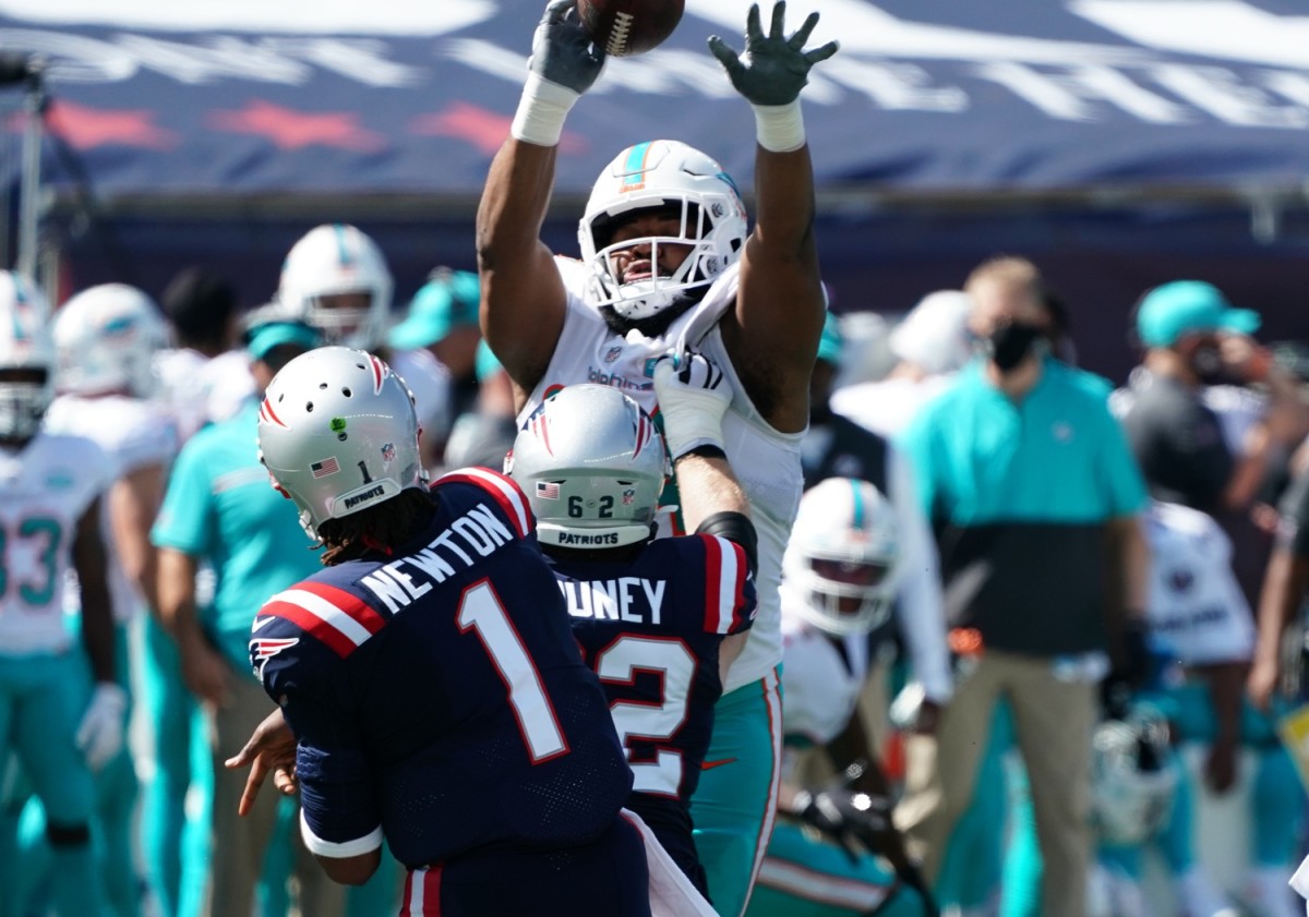 Cam Newton leads the Patriots to a 21-11 win over the Miami Dolphins