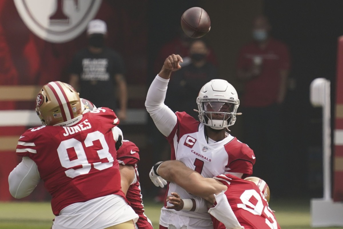 Arizona Cardinals defense forces three turnovers and harrasses Baker  Mayfield during 26-16 win in Carolina