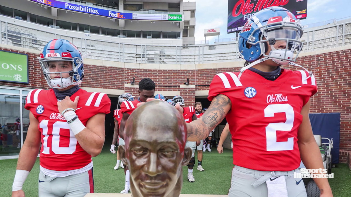 Ole Miss Recruits React to Roll Out of New Powder Blue Uniforms - The Grove  Report – Sports Illustrated at Ole Miss