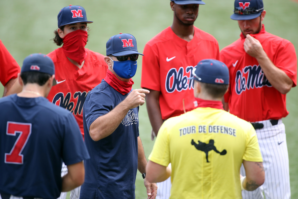 Ole Miss Kemp Alderman Powder Blue Jersey T Shirt