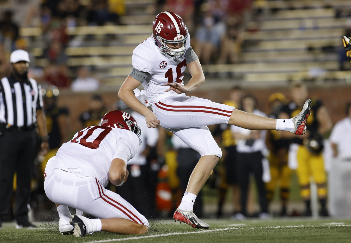 Will Reichard at Missouri, Sept. 26, 2020