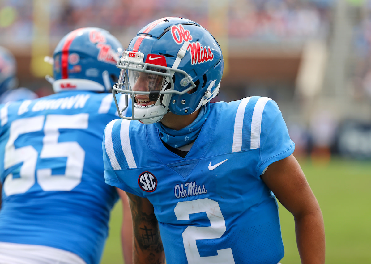 Comparing Ole Miss Quarterback Matt Corral to Former Seattle Seahawks  Quarterback Russell Wilson - The Grove Report – Sports Illustrated at Ole  Miss