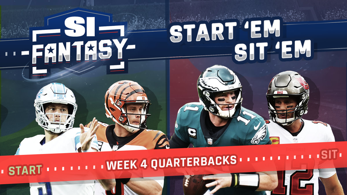 Week 4 Start 'Em, Sit 'Em: Michael Fabiano Sets Your Fantasy Lineup! 