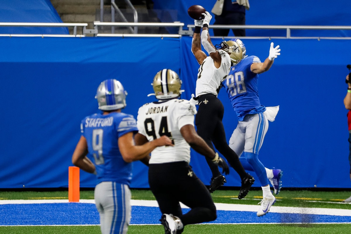 Detroit Lions lose to New Orleans Saints at Ford Field