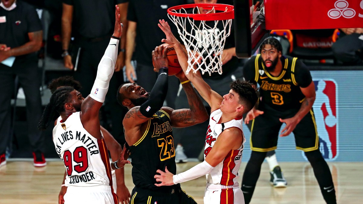 LeBron James carries Heat past Spurs to tie NBA Finals