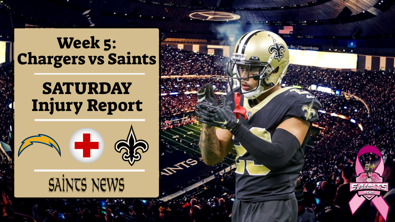 Week 5: Saints Saturday Injury Report - Sports Illustrated New Orleans ...