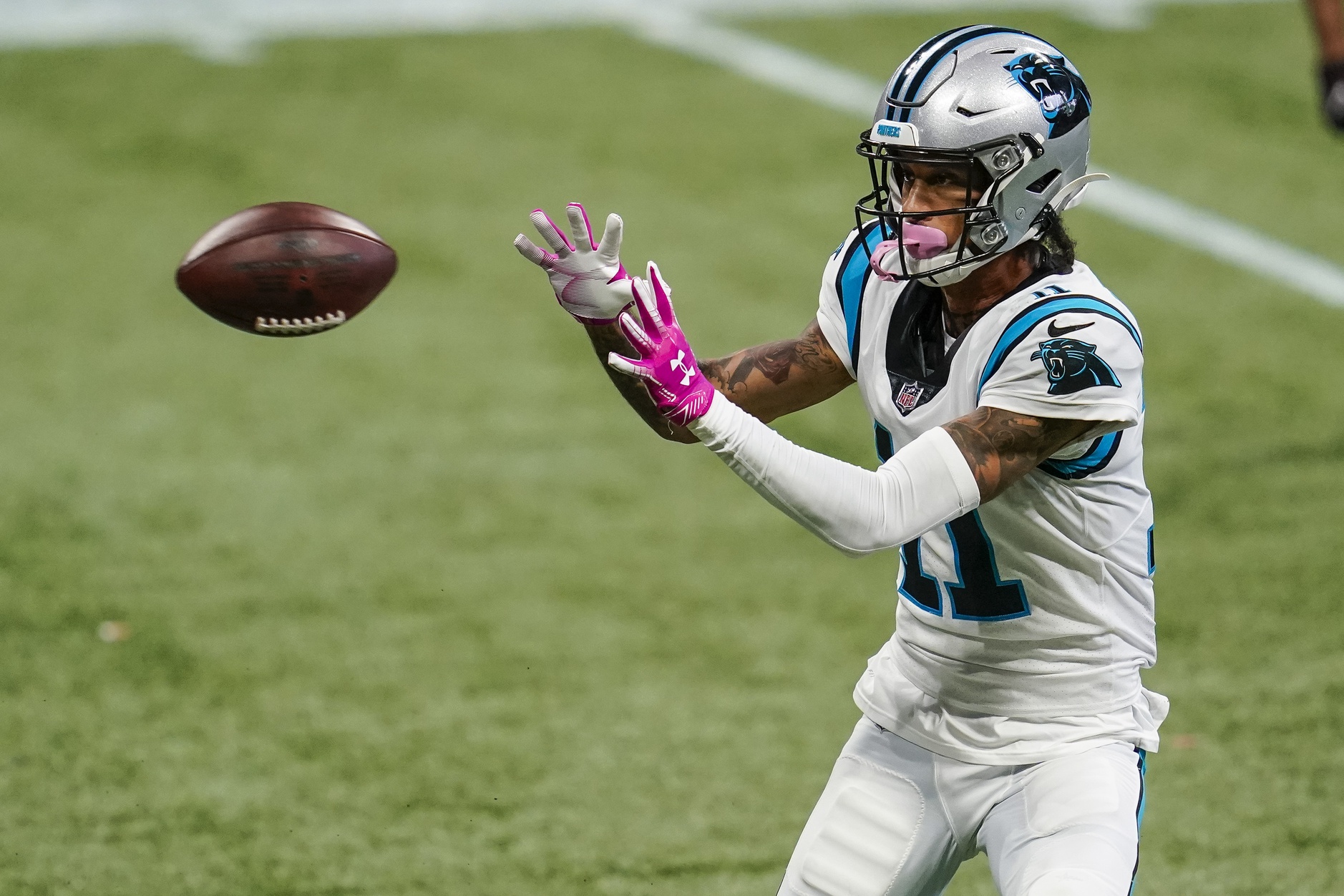 Robby Anderson Carolina Panthers Framed 15 x 17 Player Collage with a  Piece of Game-Used Ball