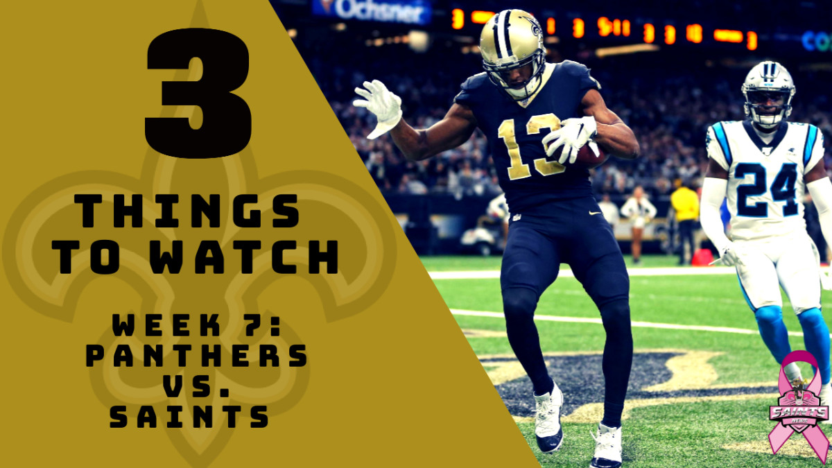 Panthers vs. Saints: 3 Things to Watch in Week 7 - Sports Illustrated New  Orleans Saints News, Analysis and More