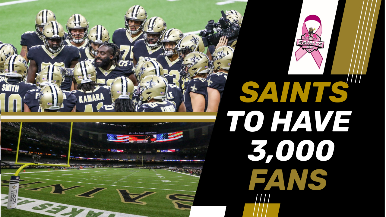 6,000 Saints fans will be allowed in Mercedes-Benz Superdome for