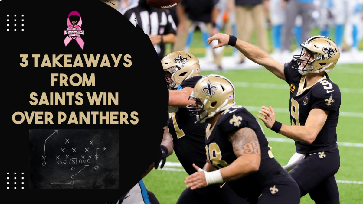 3 Reasons For The Saints Victory Over Panthers - Sports Illustrated New  Orleans Saints News, Analysis and More