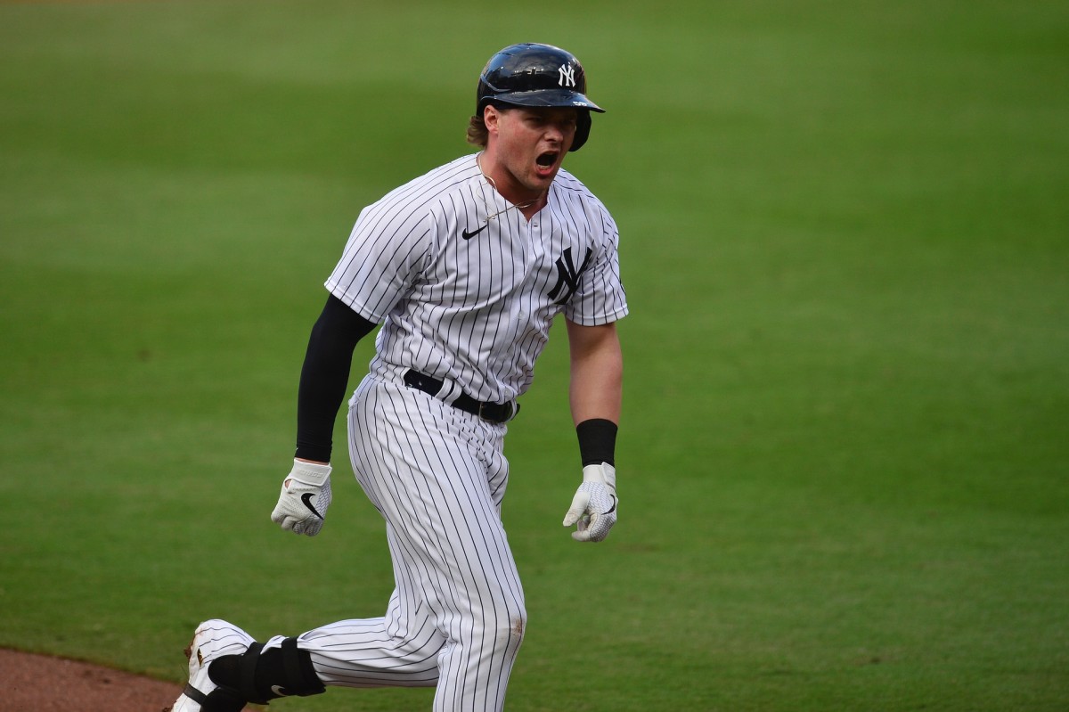 Luke Voit: WATCH: Luke Voit rocks a sleeveless jersey and hammers the ball  in stands during Minor League game