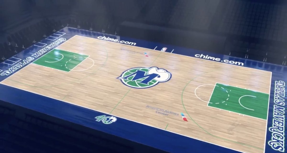 Mavericks reveal brand new court based on their original color