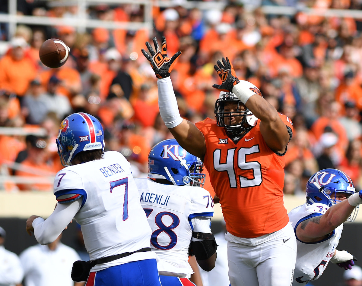 Chad Whitener in his senior season at Oklahoma State.