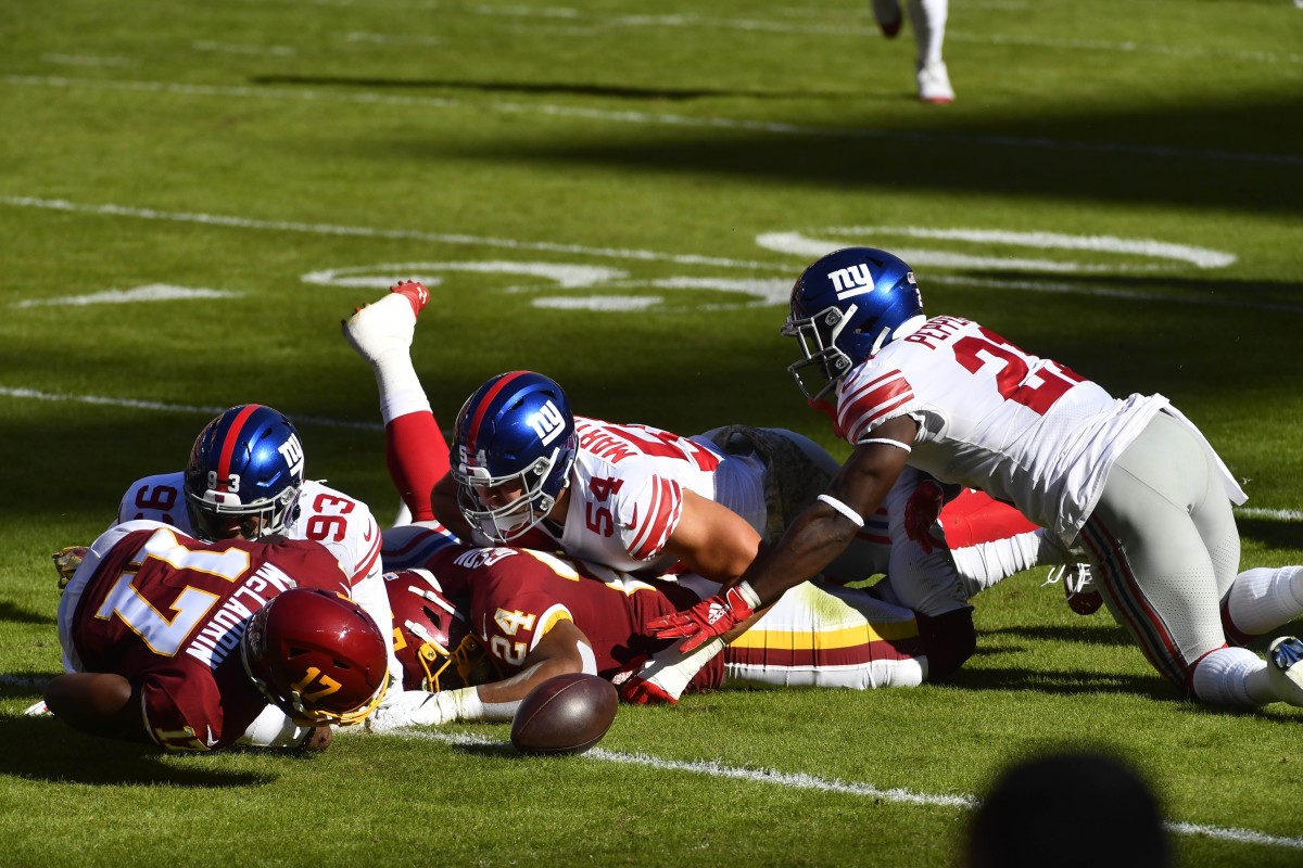 new york giants at washington football team