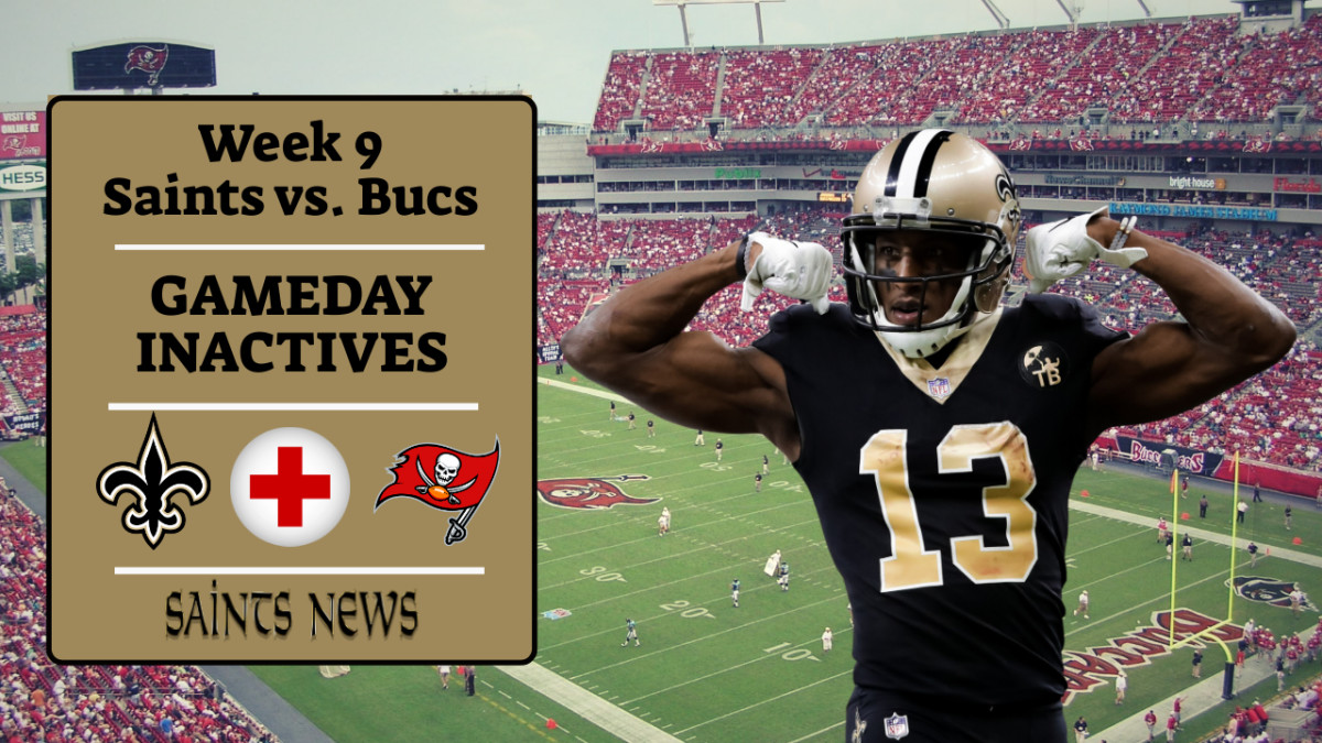 Saints-Panthers inactives: What NFL injury report says and who is