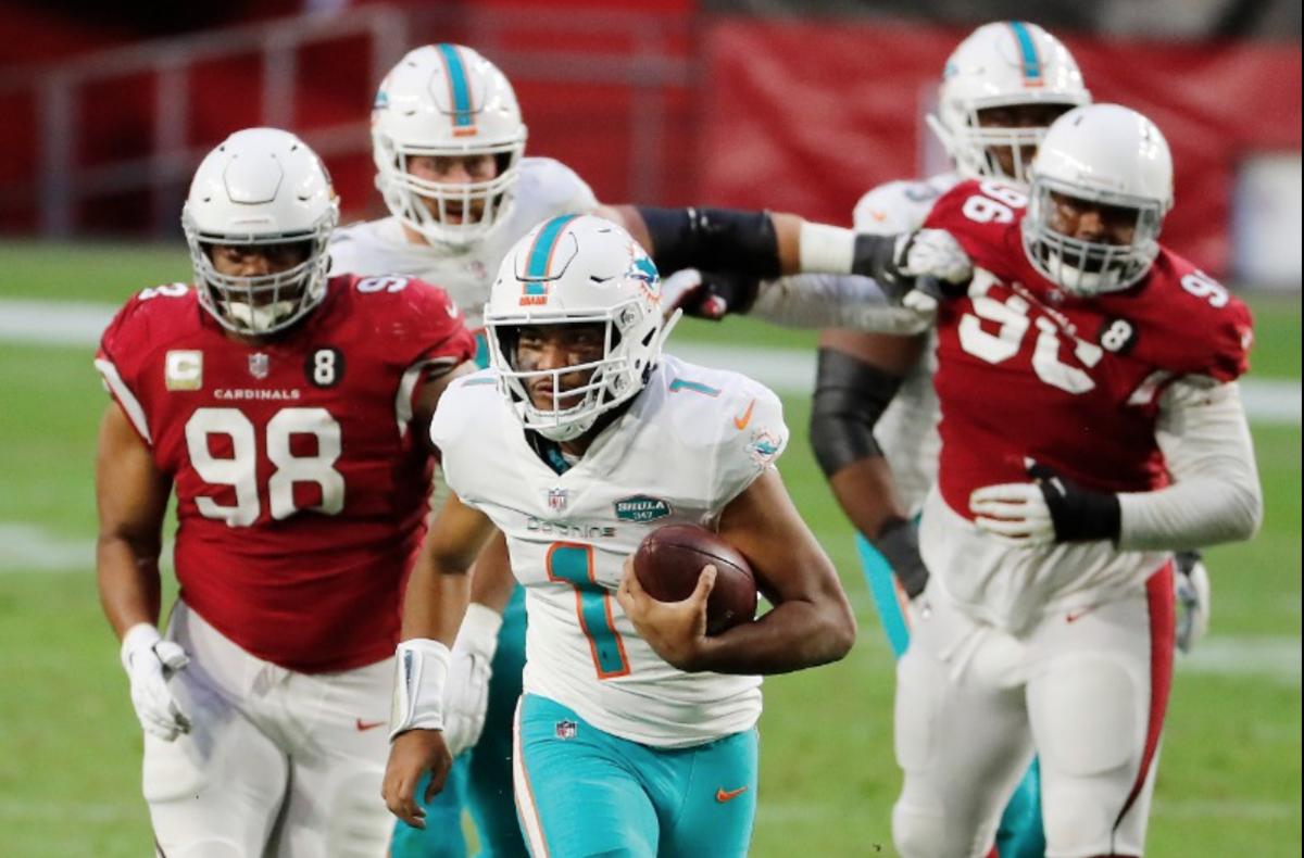 Tua Tagovailoa-Miami Dolphins-No. 13-Just a Minute - Sports Illustrated  Alabama Crimson Tide News, Analysis and More