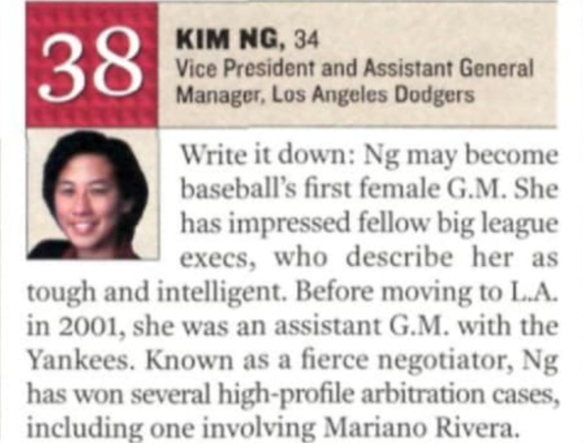 From the May 5, 2003 issue of Sports Illustrated, on the 101 most influential minorities in sports.