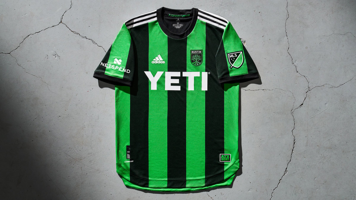 Austin FC jersey Club reveals green, black striped kit (PHOTOS