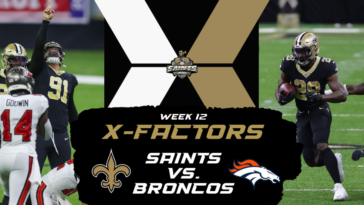 Saints X-Factors in Week 12