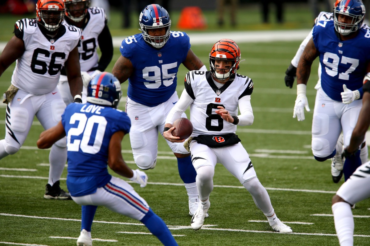 Offense Stalls Without Joe Burrow, New York Giants Beat Cincinnati ...