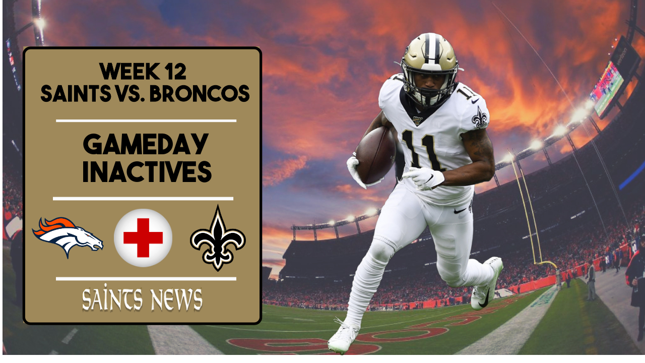 Inactive Players for Week 12