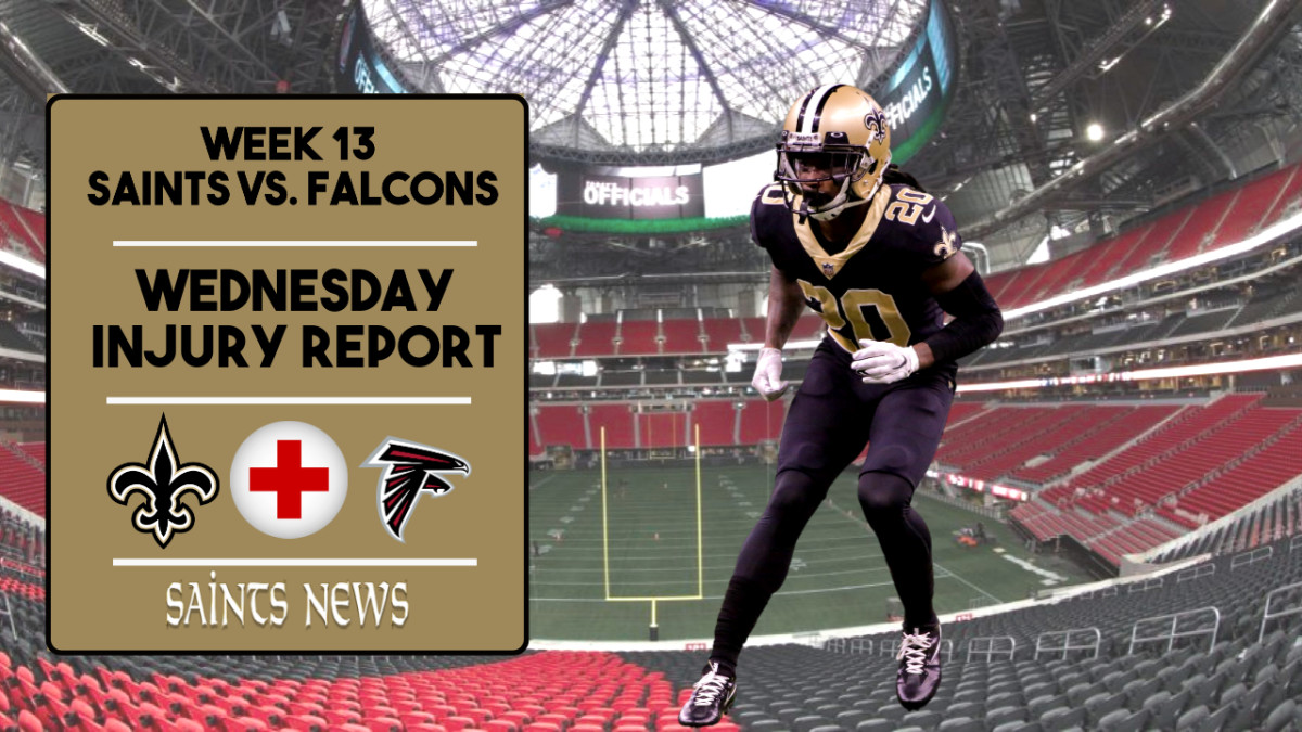 Week 13: Saints Wednesday Injury Report