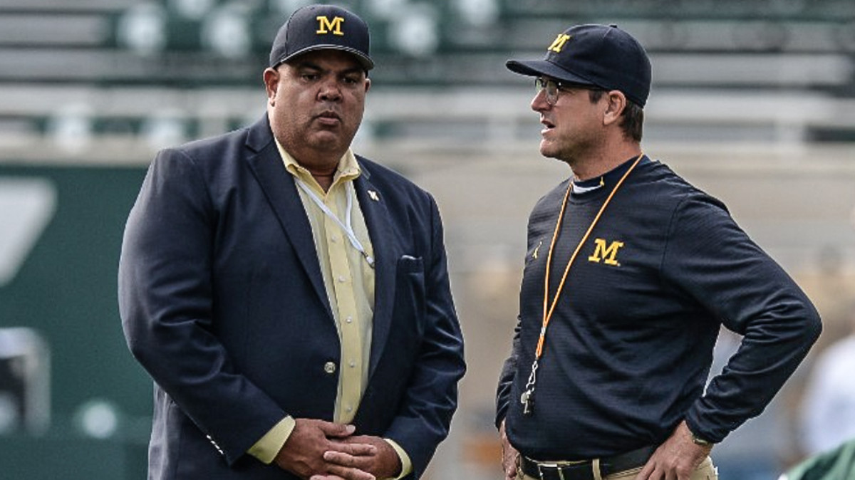 Michigan Athletic Director Warde Manuel Talks Jim Harbaugh's Contract ...