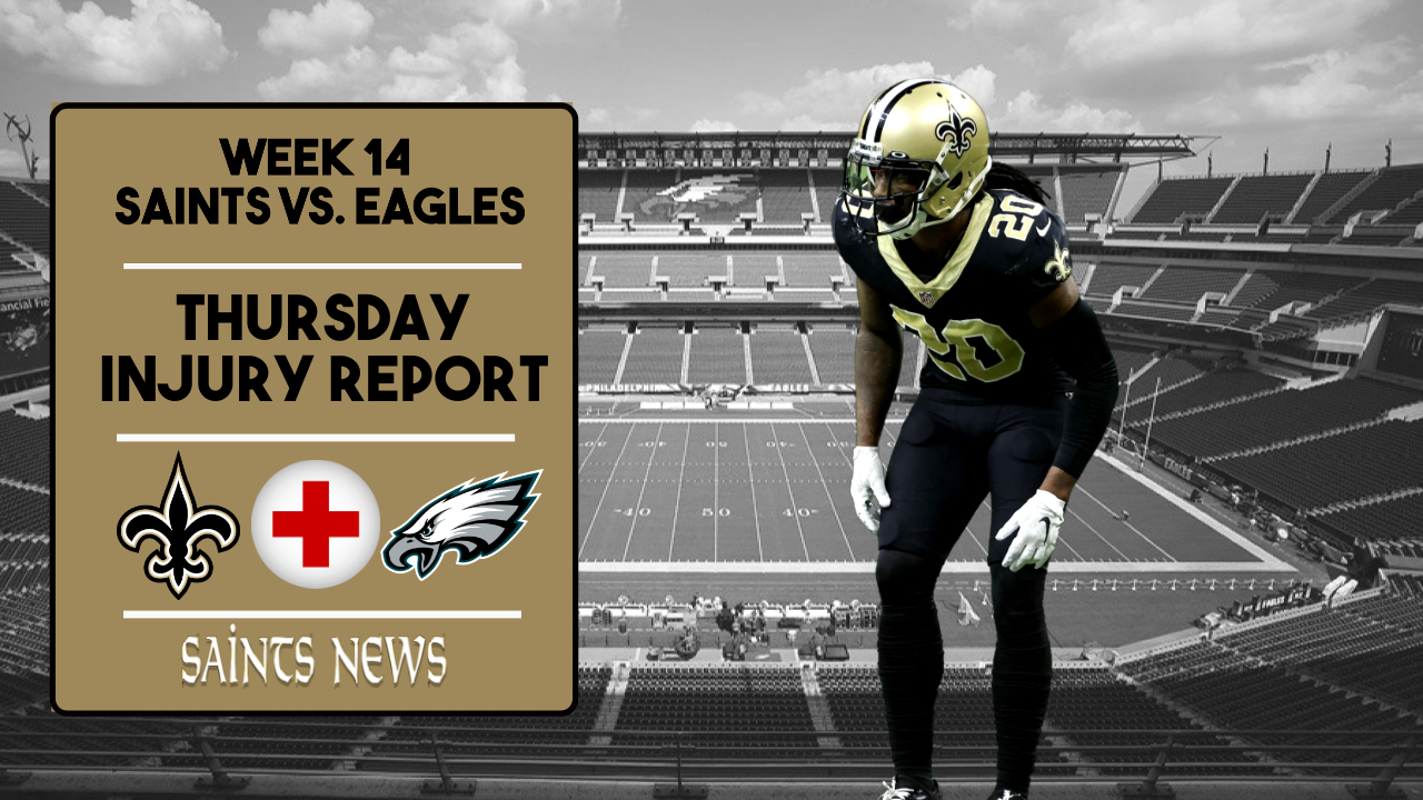 Week 14: Saints Thursday Injury Report