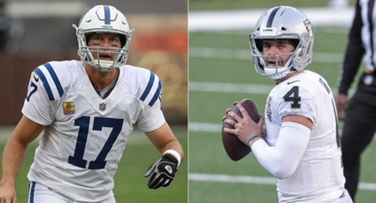 Raiders' Derek Carr, Chargers' Philip Rivers heading in opposite directions