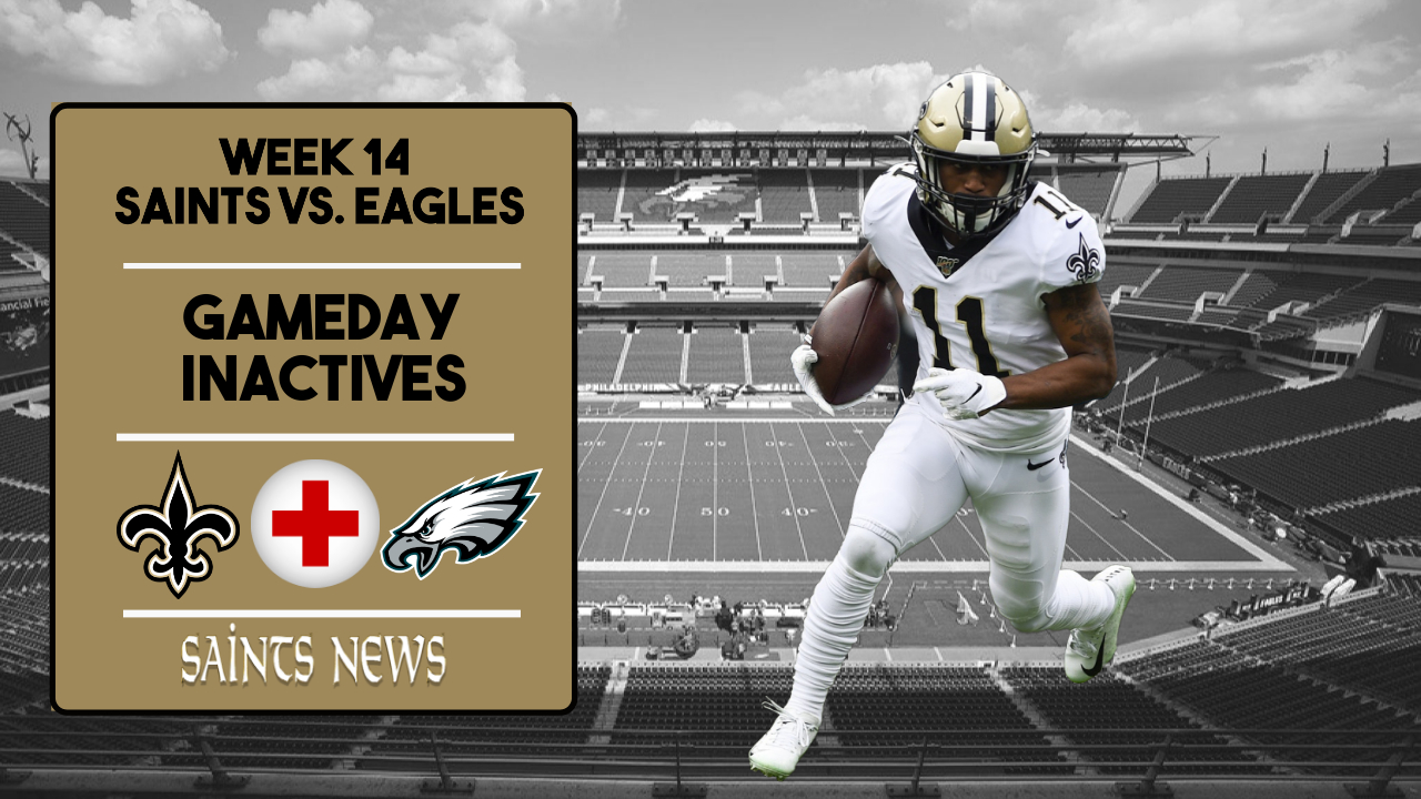 Week 14: Saints Inactives