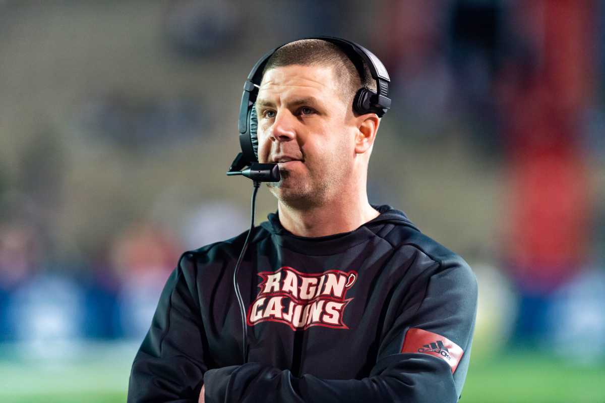 Cajuns head coach Billy Napier on sideline as Louisiana Ragin Cajuns take on the Miami University Redhawks in the Lending Tree Bowl in Mobile, AL. Monday, Jan. 6, 2020