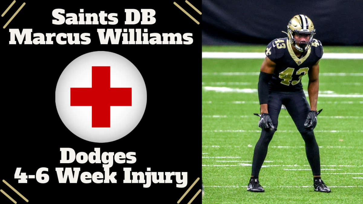 Saints DB Marcus Williams Dodges a Major Injury