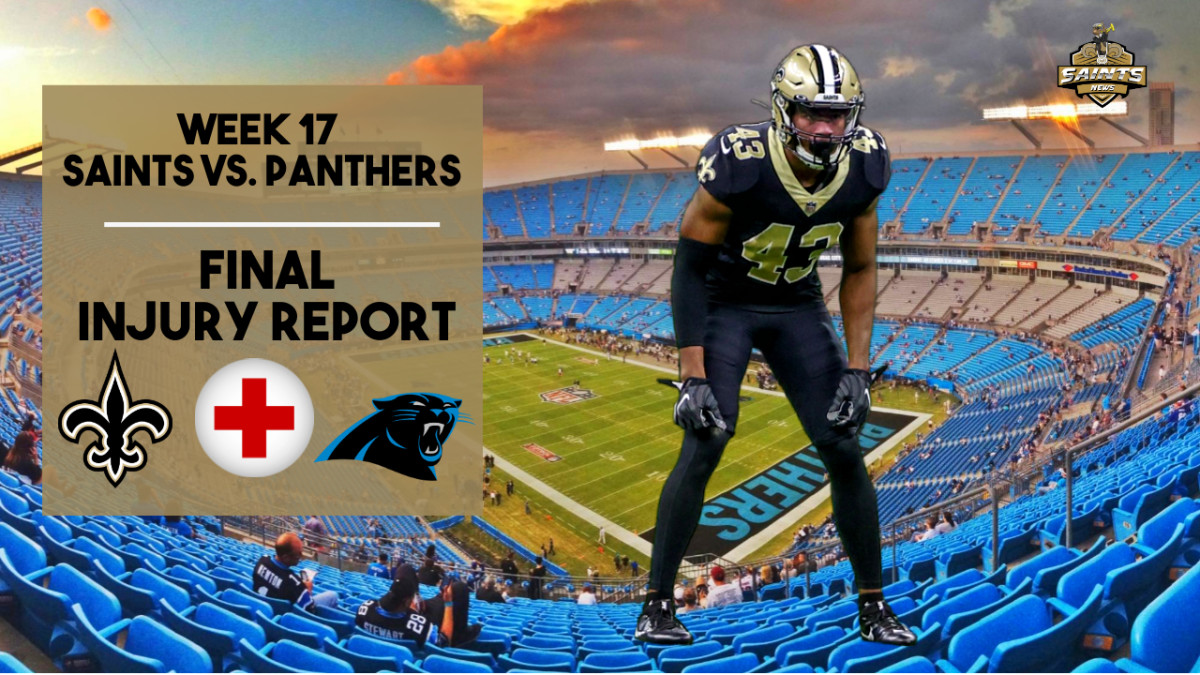 Week 17: Saints Final Injury Report