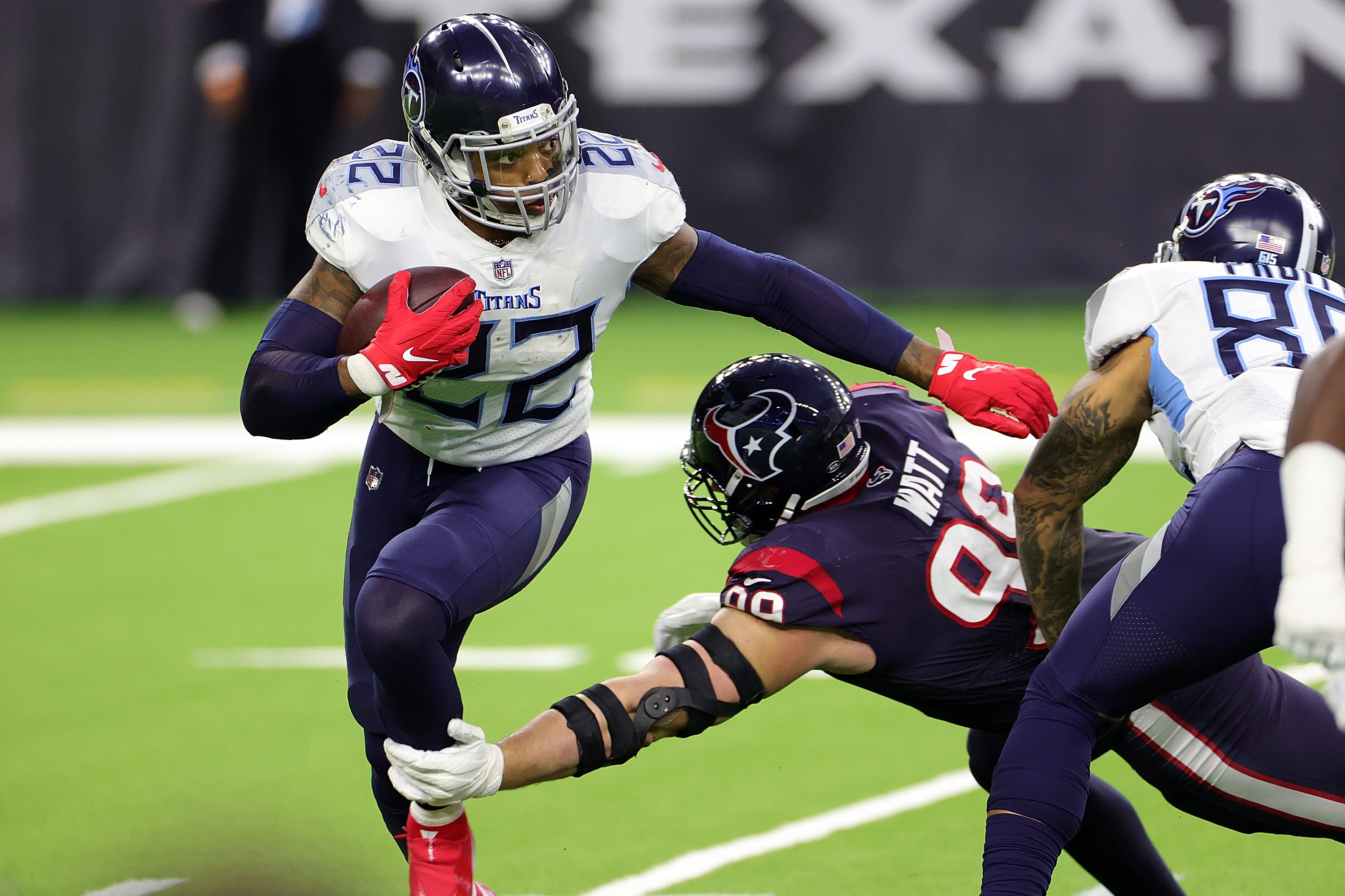 Daunting task: Texans face powerhouse Titans runner Derrick Henry, 'We've  got to swarm to the ball'