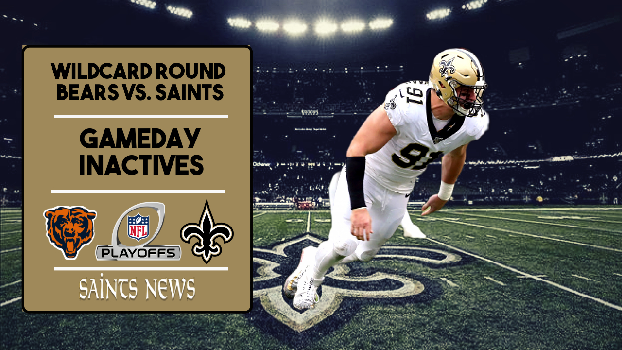 NFC Wild Card 2021: Saints Inactives