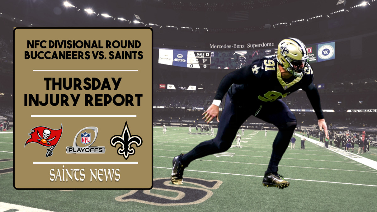 NFC Divisional Round: Saints Thursday Injury Report