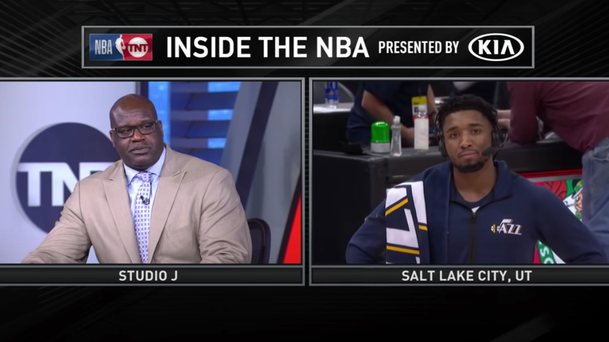 Shaq has awkward exchange with Donovan Mitchell - Sports Illustrated