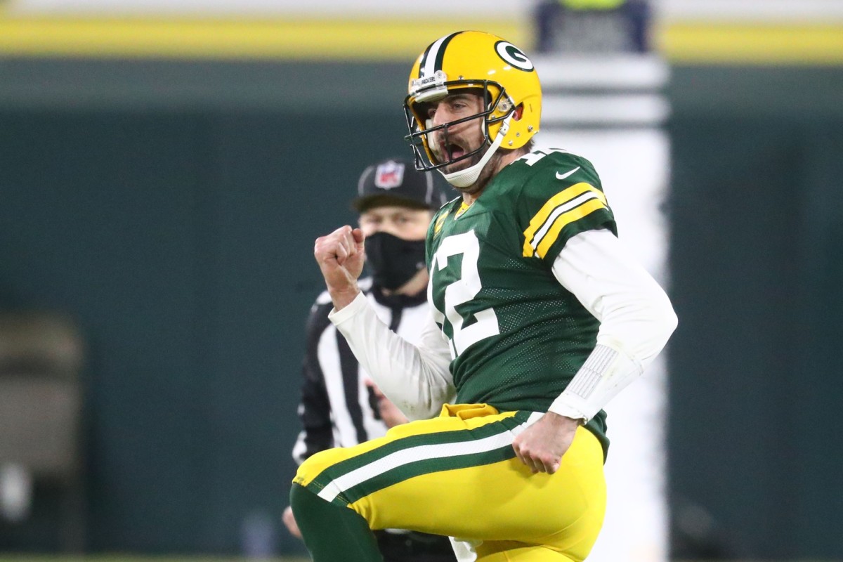 Green Bay quarterback Aaron Rodgers had arguably his best season in 2020 in leading the Packers to the NFC's No. 1 seed.