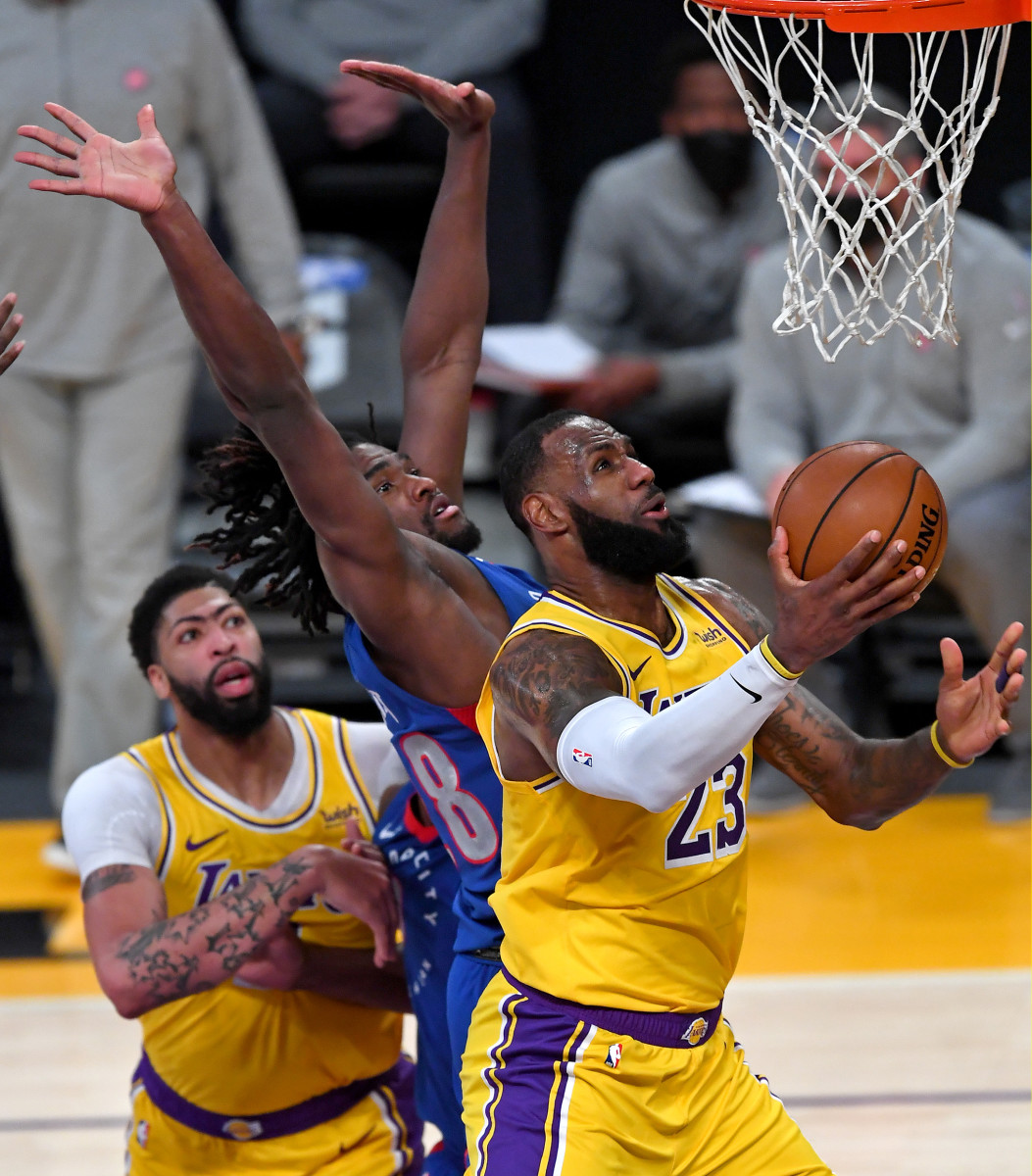 LeBron James to the rescue: Lakers earn double OT victory over Pistons ...