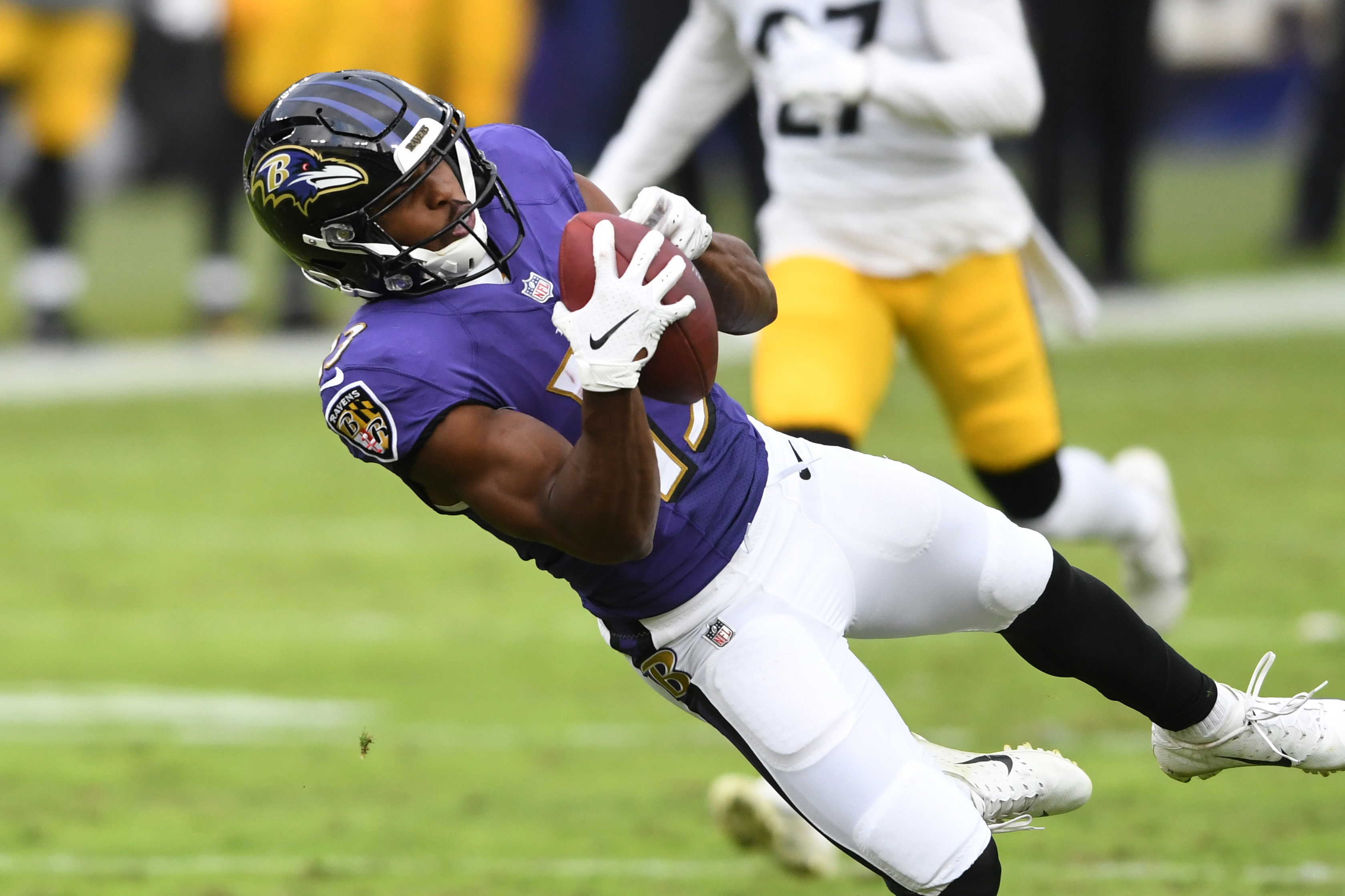 Why Baltimore Ravens' James Proche has draw admiration of coaches but  little playing time on offense 