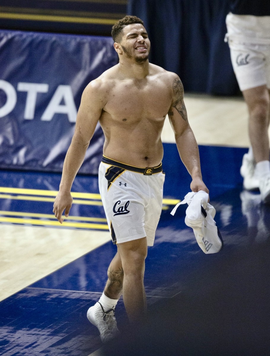 Matt Bradley grimaces after Cal's loss to Oregon State