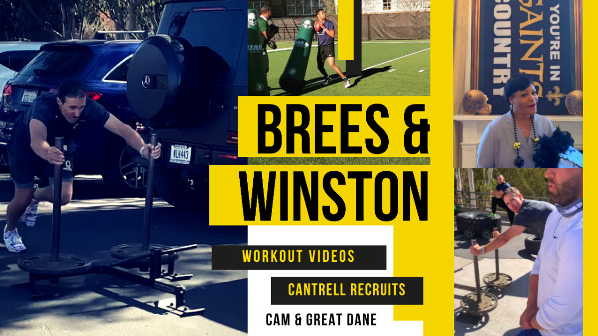 Saints Videos of the Week: Drew &amp; Jameis Workouts, Cantrell Recruits, Cam &amp; Great Dane Stack 'Em