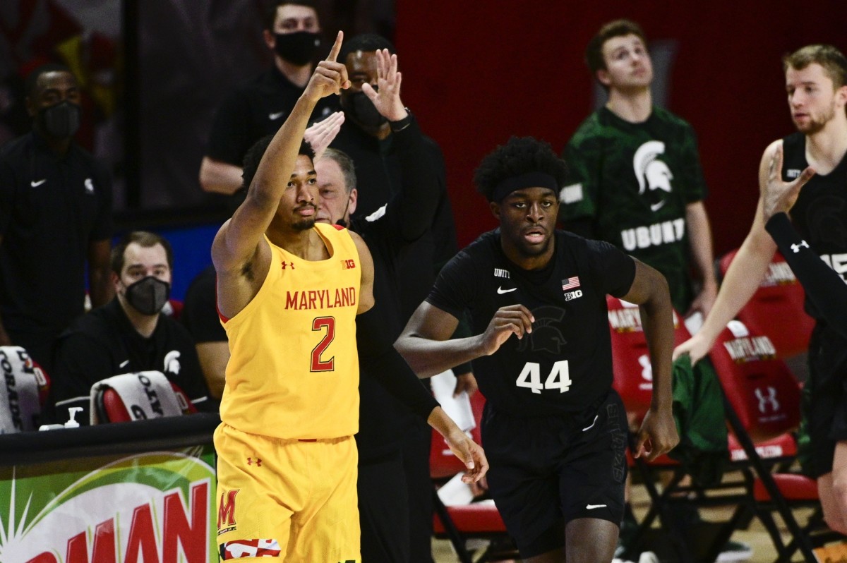 Michigan State Basketball 1 Point Favorites Against Maryland Sports