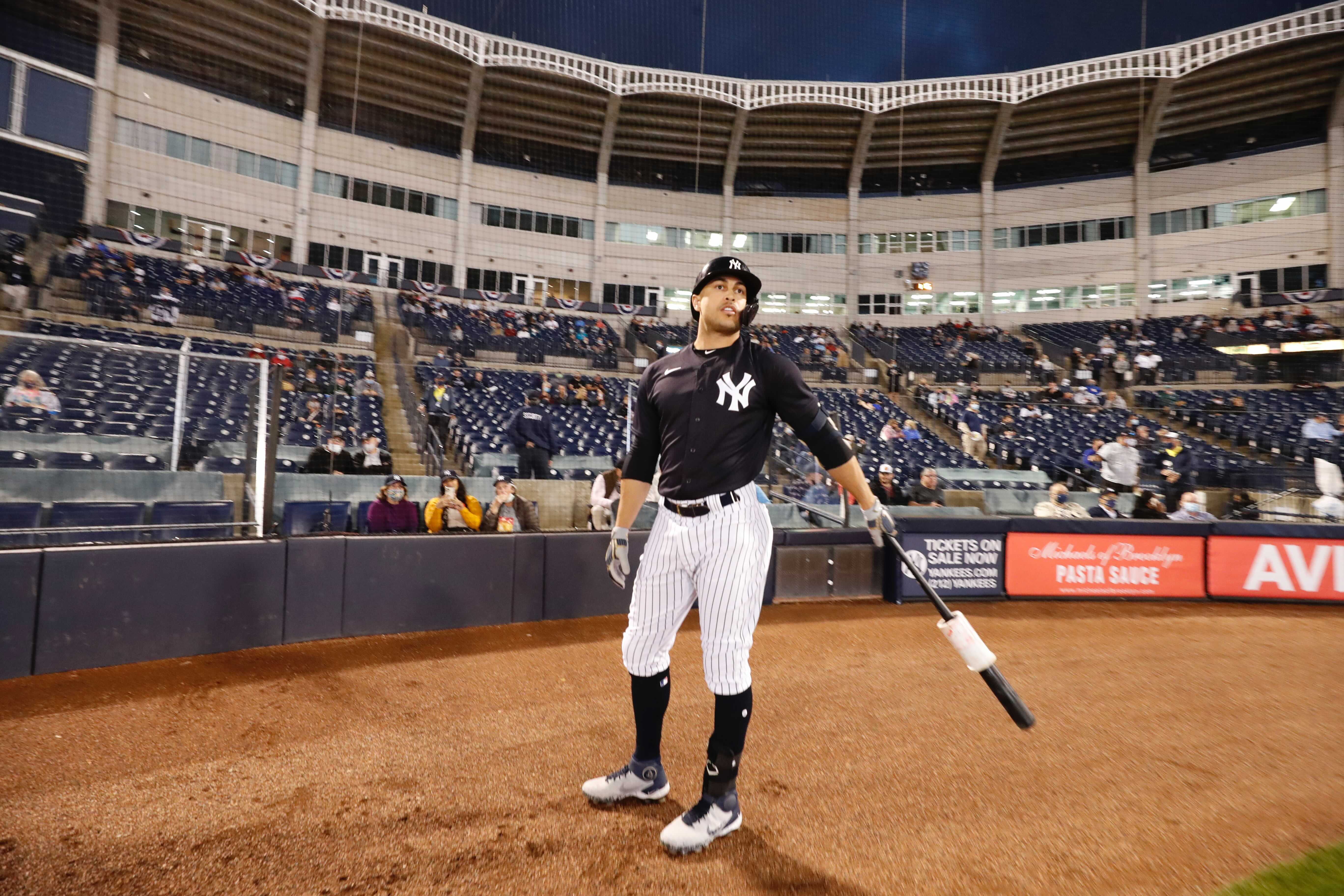 Giancarlo Stanton bats second in NY Yankees first spring training game